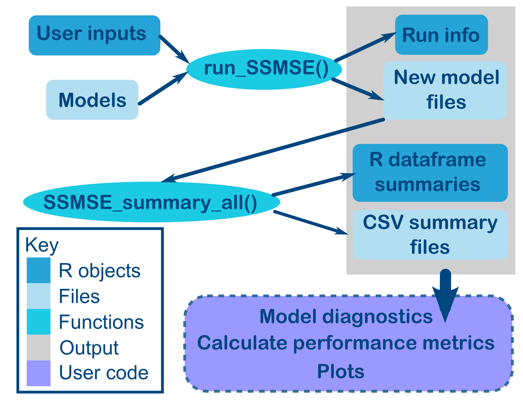 The general workflow of using SSMSE